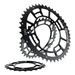 MTB QRings Rotor Plate QX3 BCD64 XTR 23 Teeth Black Interior