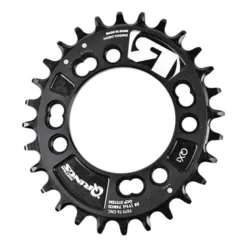 Rotor QRings QX1 BCD76 4-Arm MTB Chainring Black