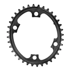 Absolute Black AbsoluteBLACK Oval Chainring 110/4 BCD 2s For Shimano Dura-Ace 9000, Ultegra 6800, 105-5800, Tiagra 4700 Black