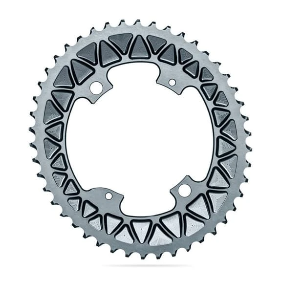 Absolute Black AbsoluteBLACK 110/4 BCD 2v 48D Oval Chainring Grey