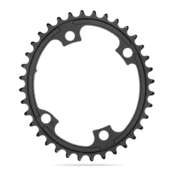 Absolute Black AbsoluteBLACK Oval Inner Chainring 104 BCD 5 Holes 2x Asymmetric For Shimano Black 