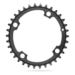Absolute Black AbsoluteBLACK Inner Round Chainring 110/4 BCD 2x Asymmetric For Shimano 9100/8000 Black