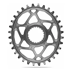 Absolute Black AbsoluteBLACK Oval Chainring For Shimano XTR M9100 Grey