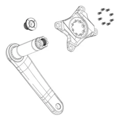 SRAM Red-Force AXS 107 BCD Steering Stem Black